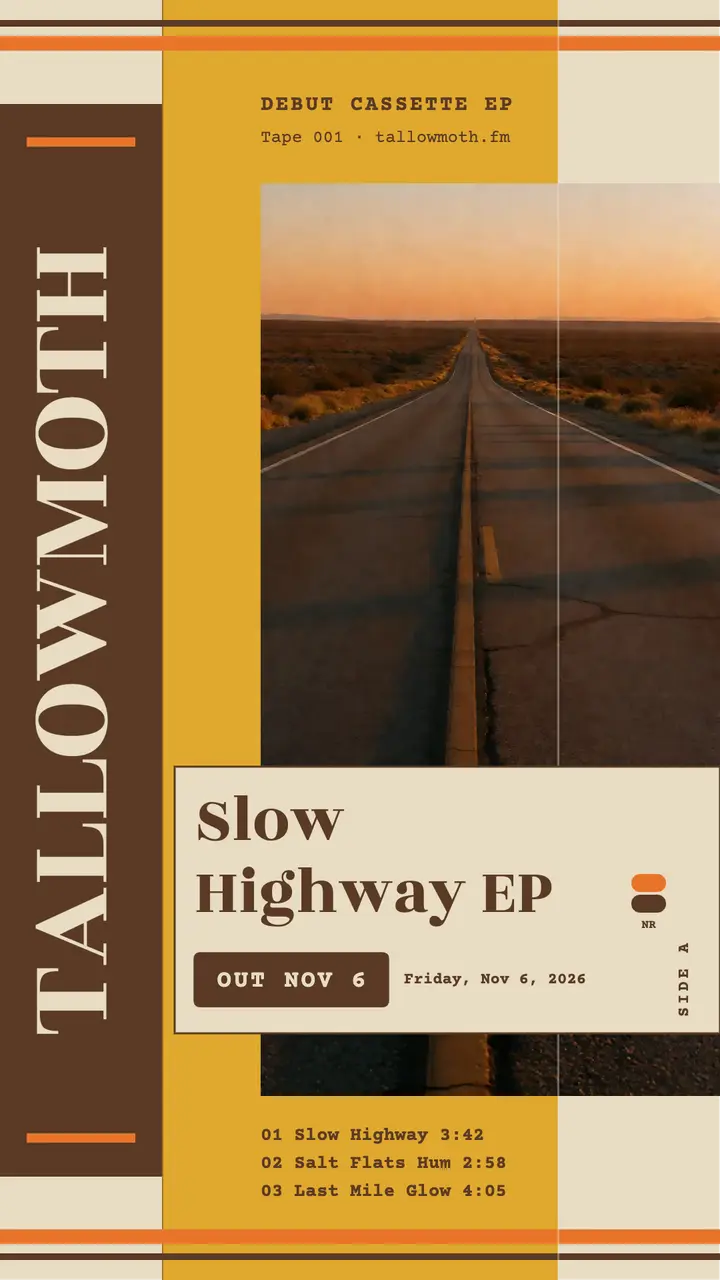 Tallowmoth debut cassette EP release story template