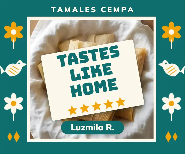 Tamales Cempa customer review ad template