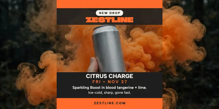 Zestline Citrus Charge drink drop post template