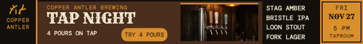 Copper Antler tap night leaderboard template