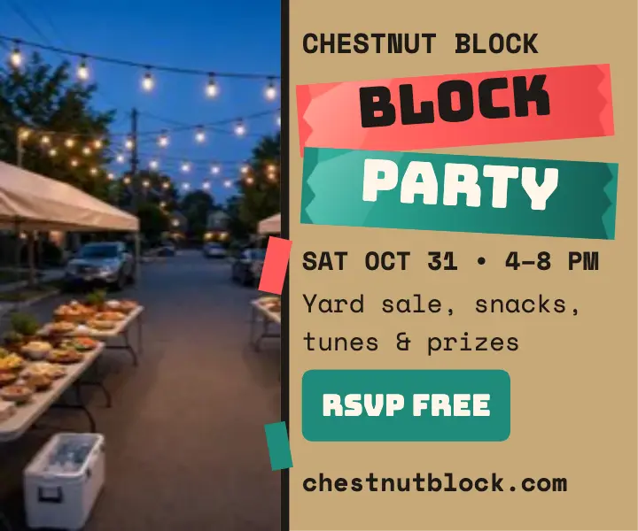 Chestnut Block Party tape ad template