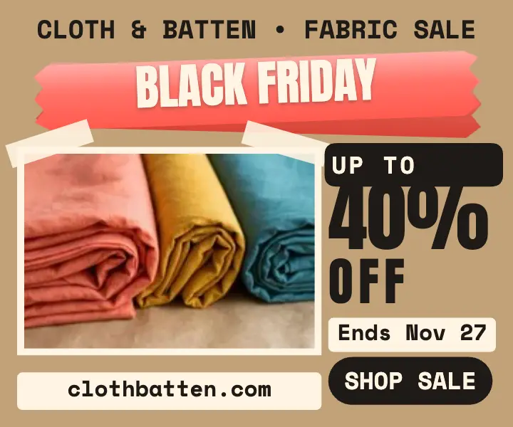 Cloth and Batten Black Friday tape ad template