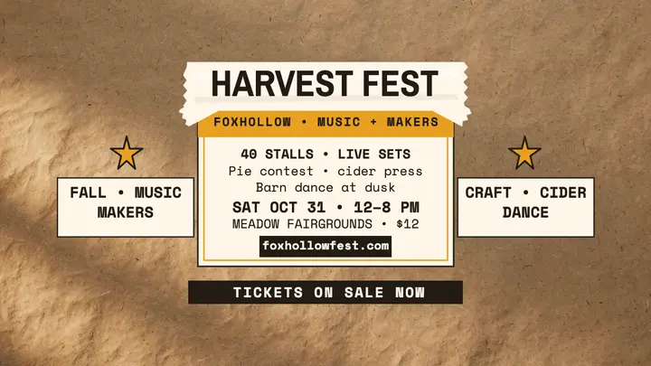 Foxhollow Harvest Fest tape thumbnail template