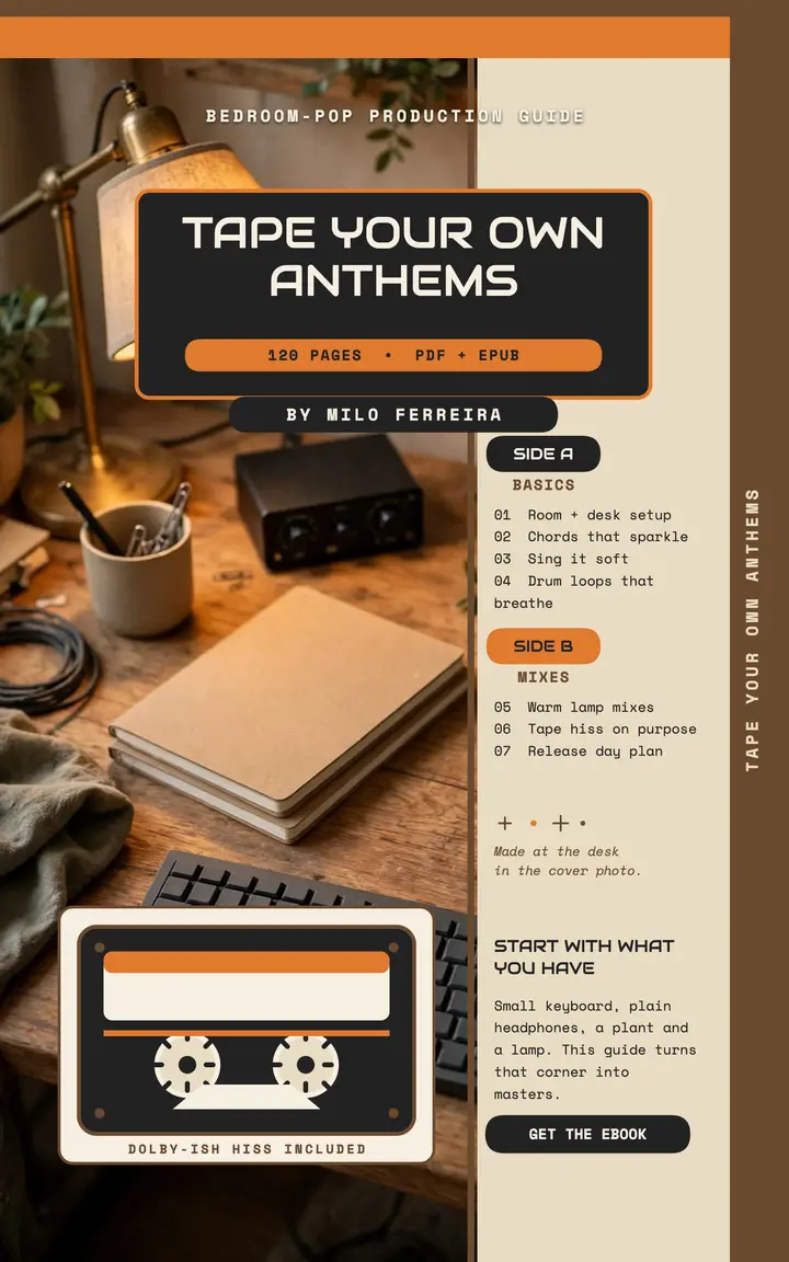 Tape Your Own Anthems ebook cover template