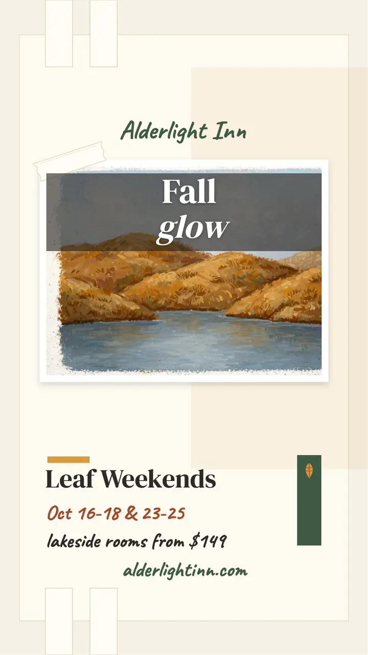 Alderlight Inn fall leaf weekends story template