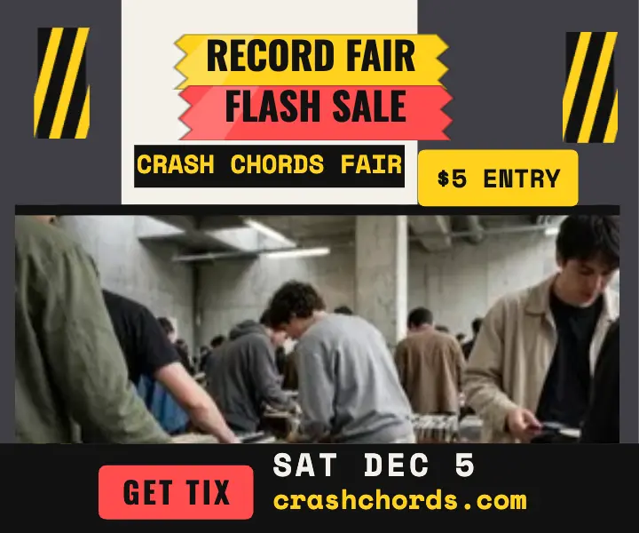 Crash Chords record fair flash sale ad template