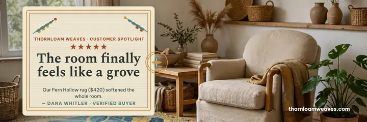 Thornloam rug customer spotlight header template