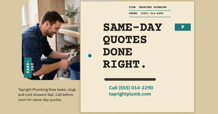 Tapright Plumbing rotary file card post template