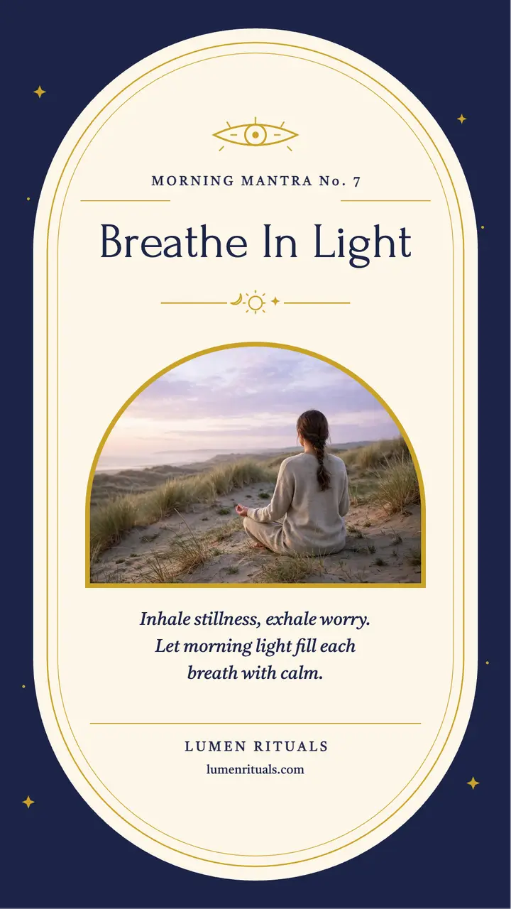 Breathe In Light tarot story, Lumen Rituals template