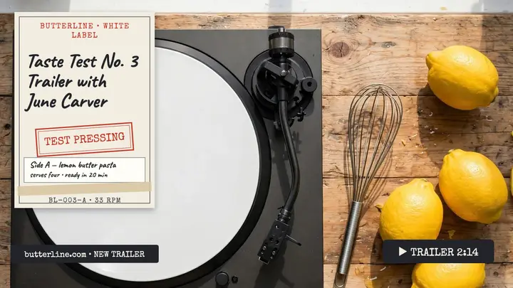 Butterline taste test trailer pressing thumb template