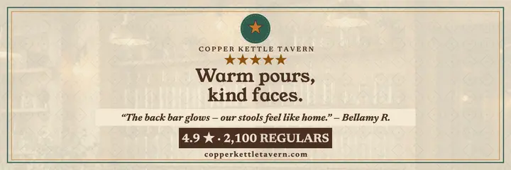 Copper Kettle Tavern regulars review header template