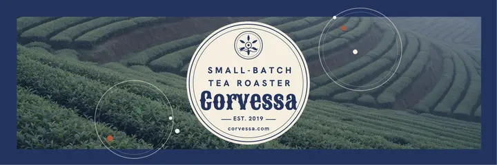 Corvessa Tea roaster crest header template