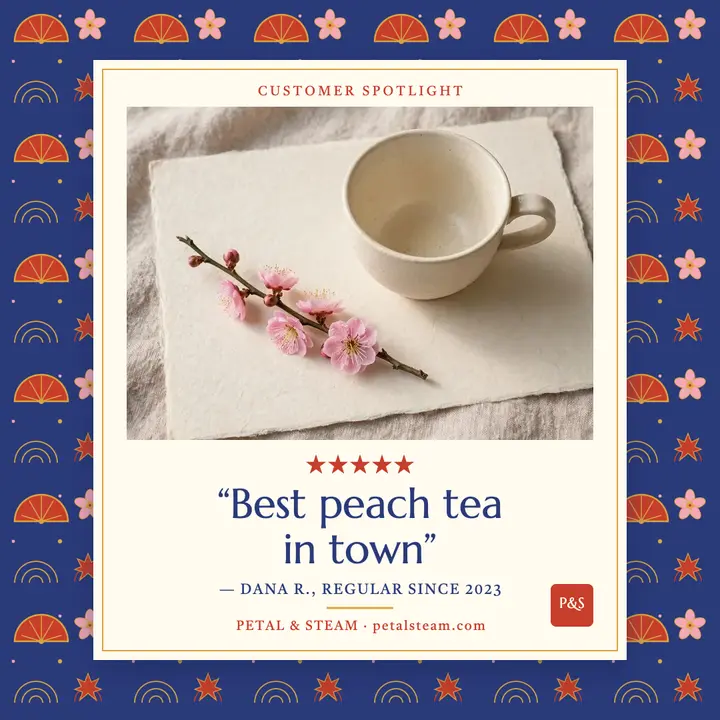 Petal and Steam tea review post template