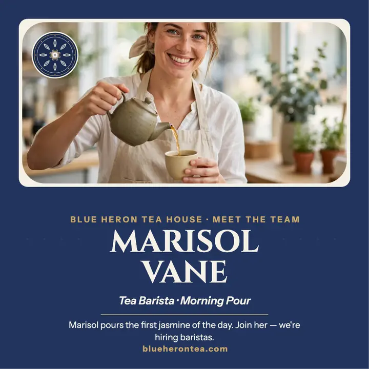 Blue Heron Tea House meet the team post template