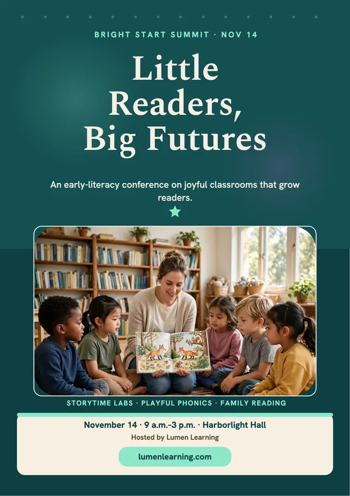 Bright Start literacy summit flyer template