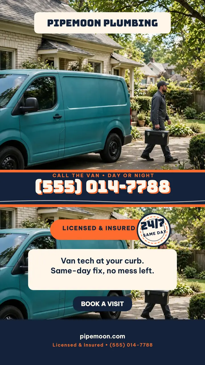 Pipemoon Plumbing van story template