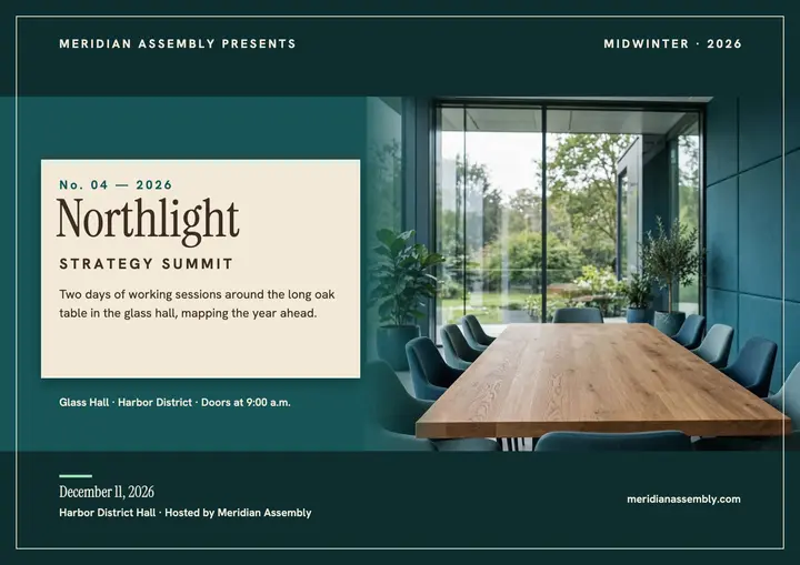 Northlight Strategy Summit program cover template