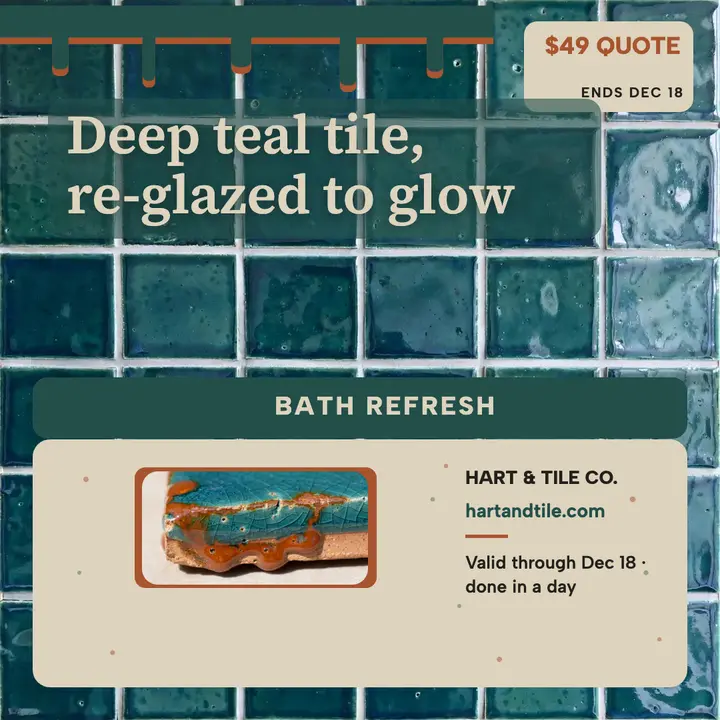 Hart and Tile teal refresh post template