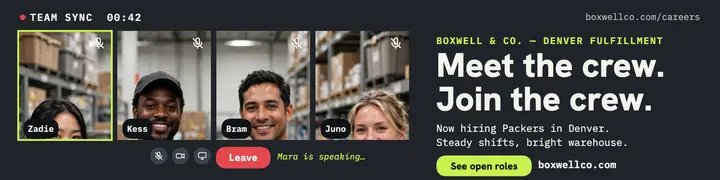 Boxwell team sync hiring banner: hiring linkedin banner template