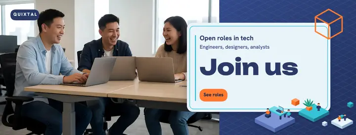 Quixtal hiring cover, isometric template