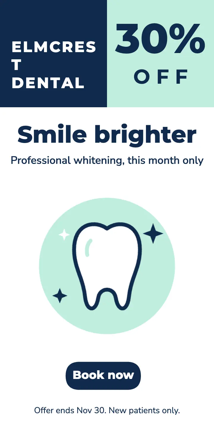 Teeth whitening ad template