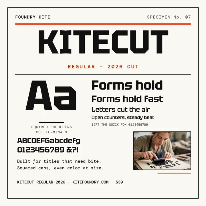 Foundry Kite Tektur specimen post template