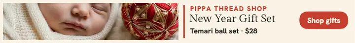 Pippa Thread Shop New Year gift leaderboard: baby gift ad template
