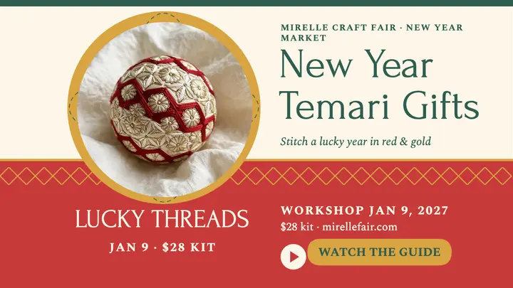 Mirelle temari gifts New Year thumbnail template