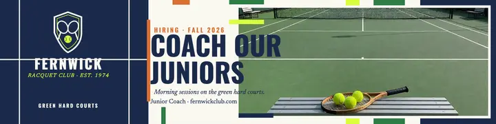 Fernwick junior coach hiring banner template