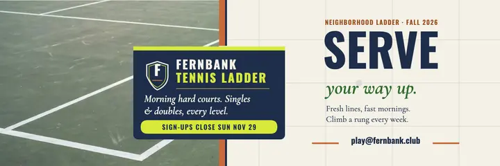 Fernbank tennis ladder serve header template