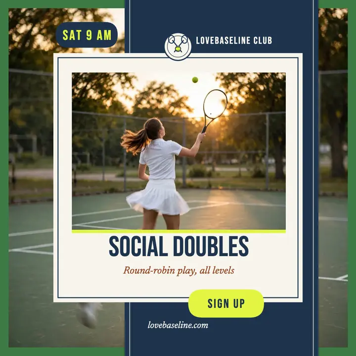 Lovebaseline social doubles club post template