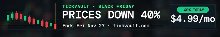 Tickvault Black Friday price drop cover: black friday trading cover template