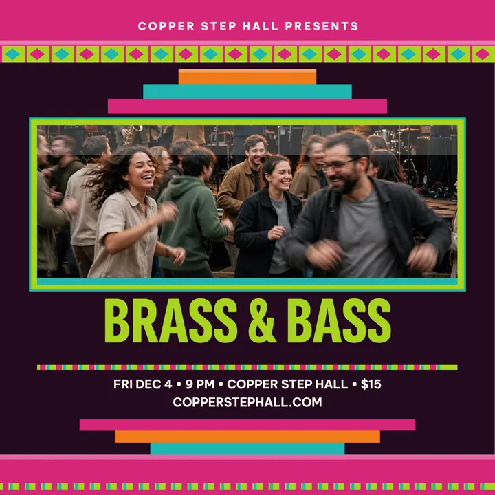 Brass and Bass terrace dance night cover template