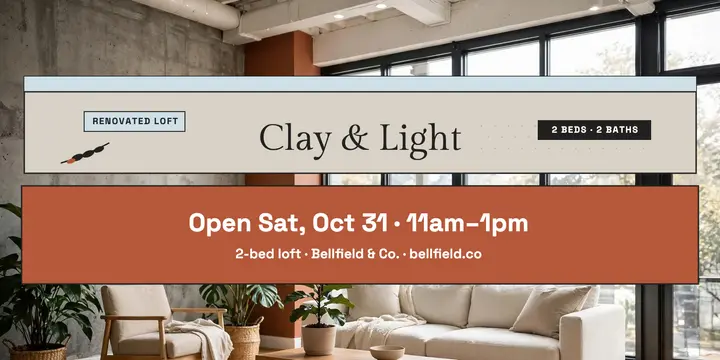 Terracotta loft open house post: loft open house post template