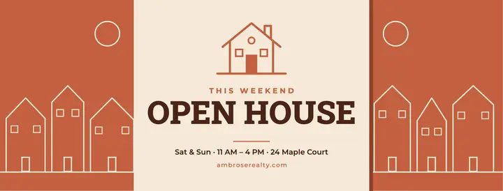Open house weekend cover template