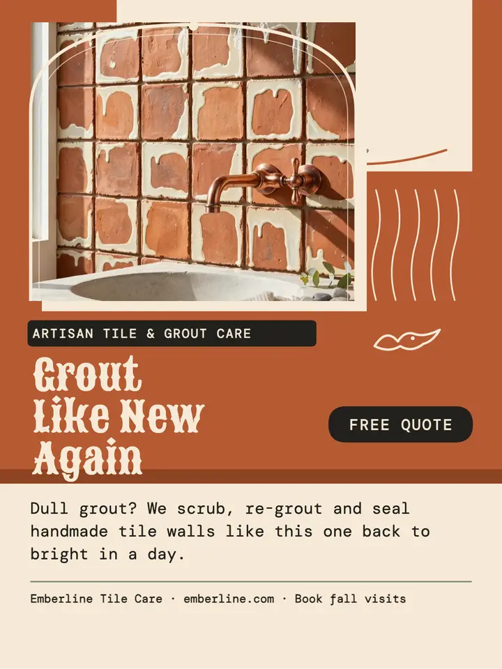 Emberline tile and grout portrait post template