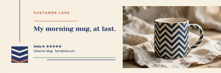 Terrafold chevron mug review header template