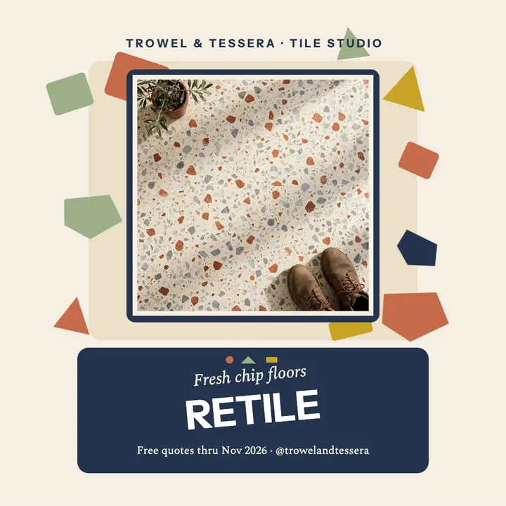 Trowel and Tessera terrazzo restyle post template