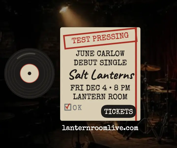 Salt Lanterns listening night test pressing ad template