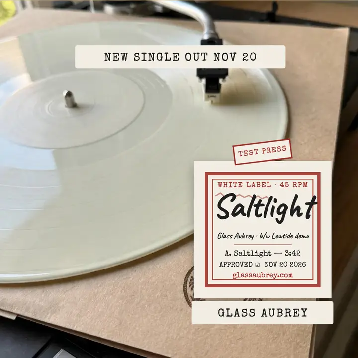 Glass Aubrey Saltlight test pressing post template