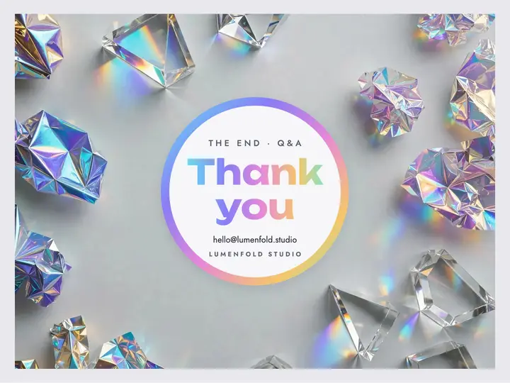Lumenfold thank you slide template