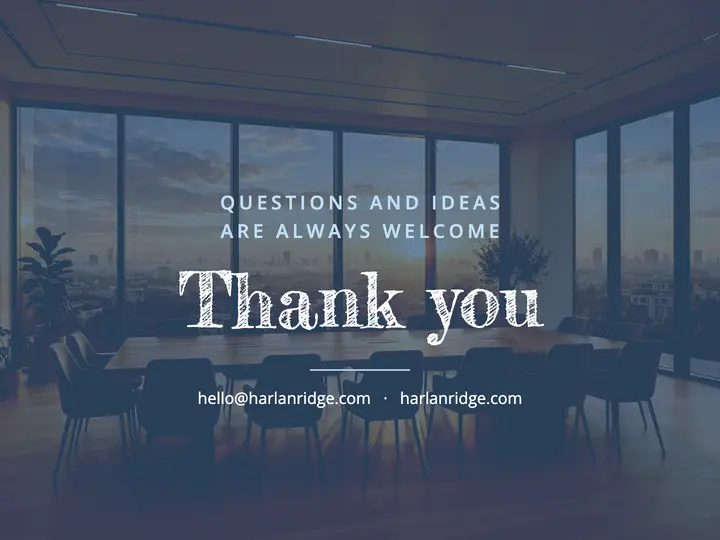 Thank you closing slide template