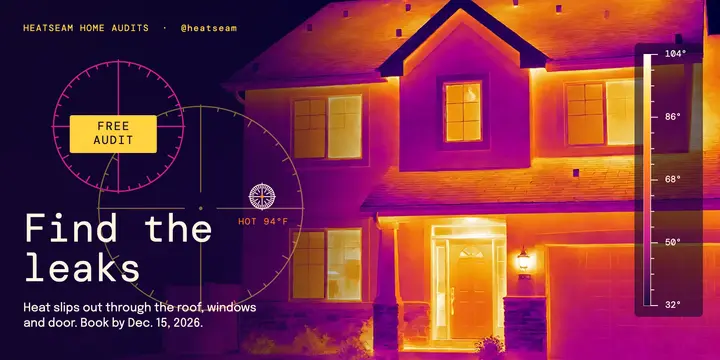 Heatseam home energy audit thermal post template