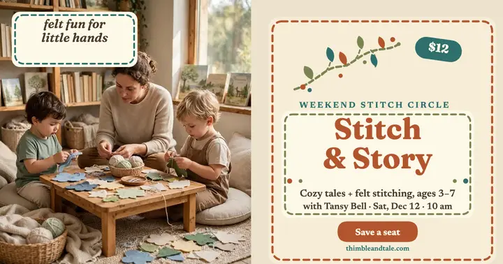 Thimble and Tale stitch storytime post template
