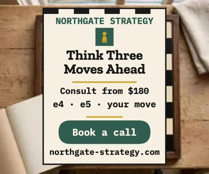 Northgate Strategy think ahead ad template