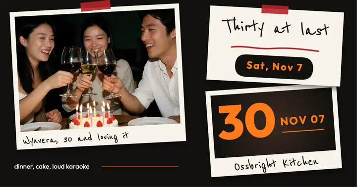 Wynvera's Thirty at last birthday recap post template