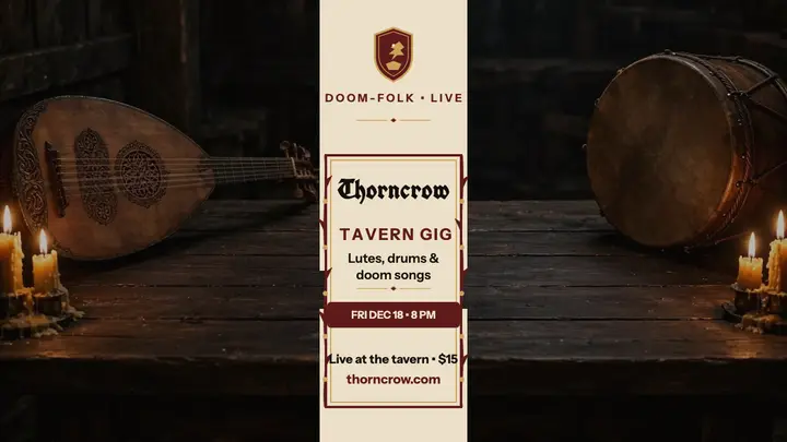 Thorncrow tavern gig thumbnail template