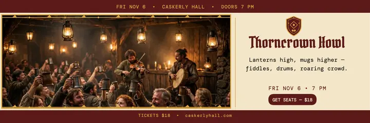 Thorncrown Howl tavern gig header template