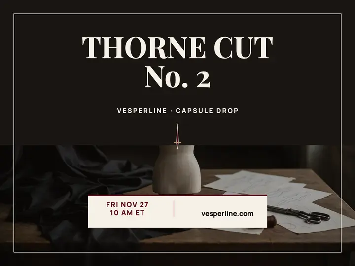 Vesperline Thorne Cut drop slide template