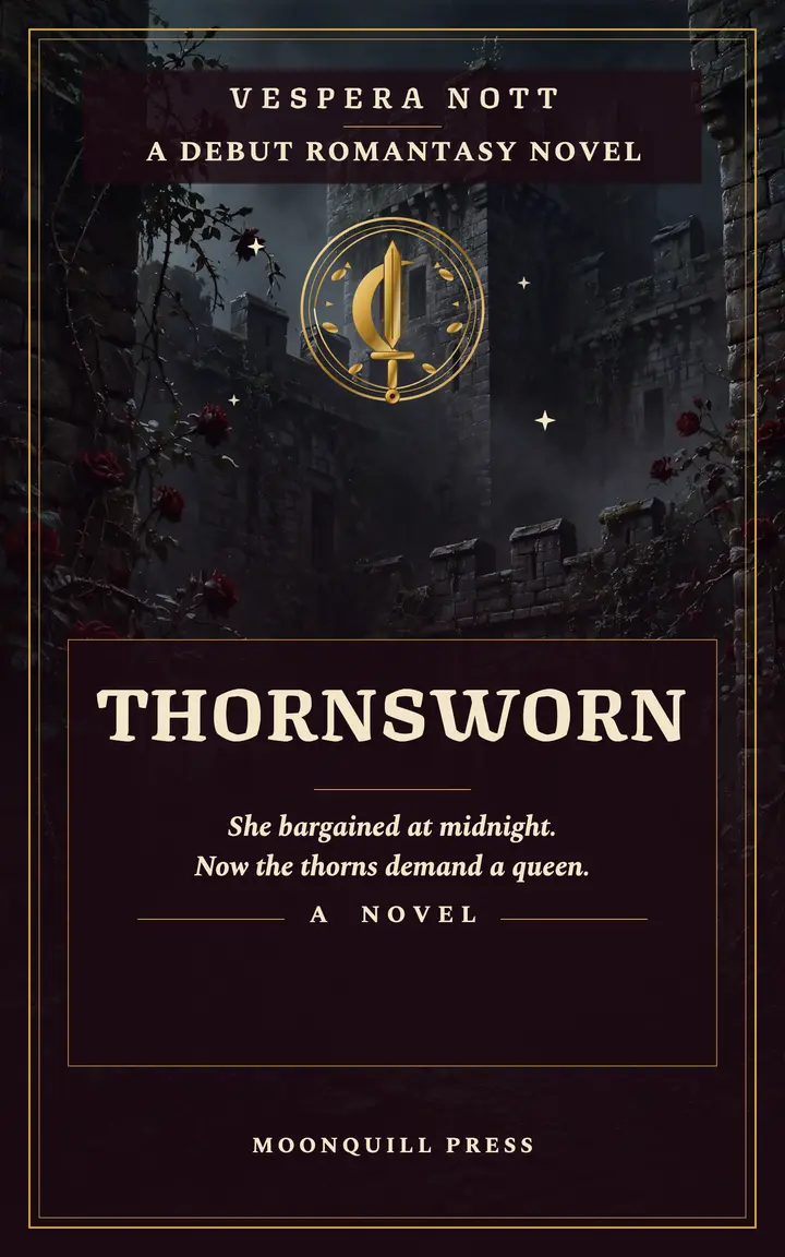 Thornsworn romantasy ebook cover template